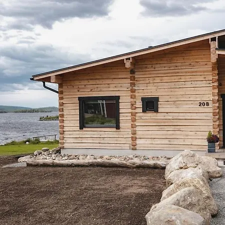 Upea Lapin Kulta Hirsihuvila Inarijaerven Rannalla Βίλα *